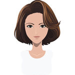 短发女性头像