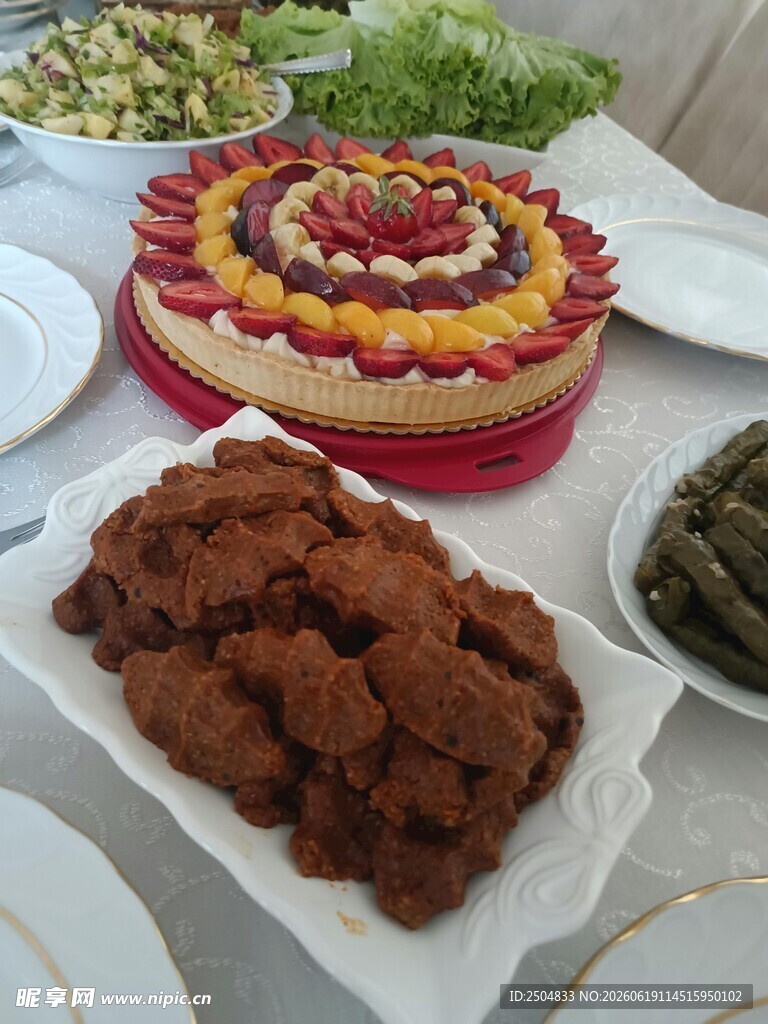 美味佳肴拼盘展示