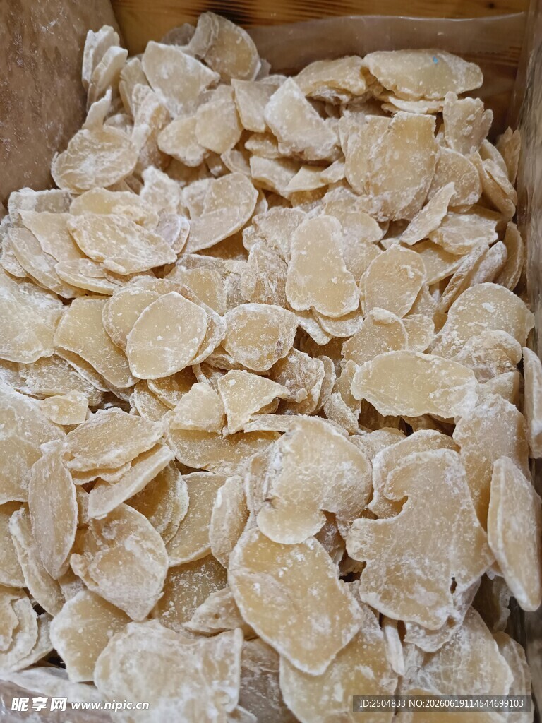 干制片状食材特写