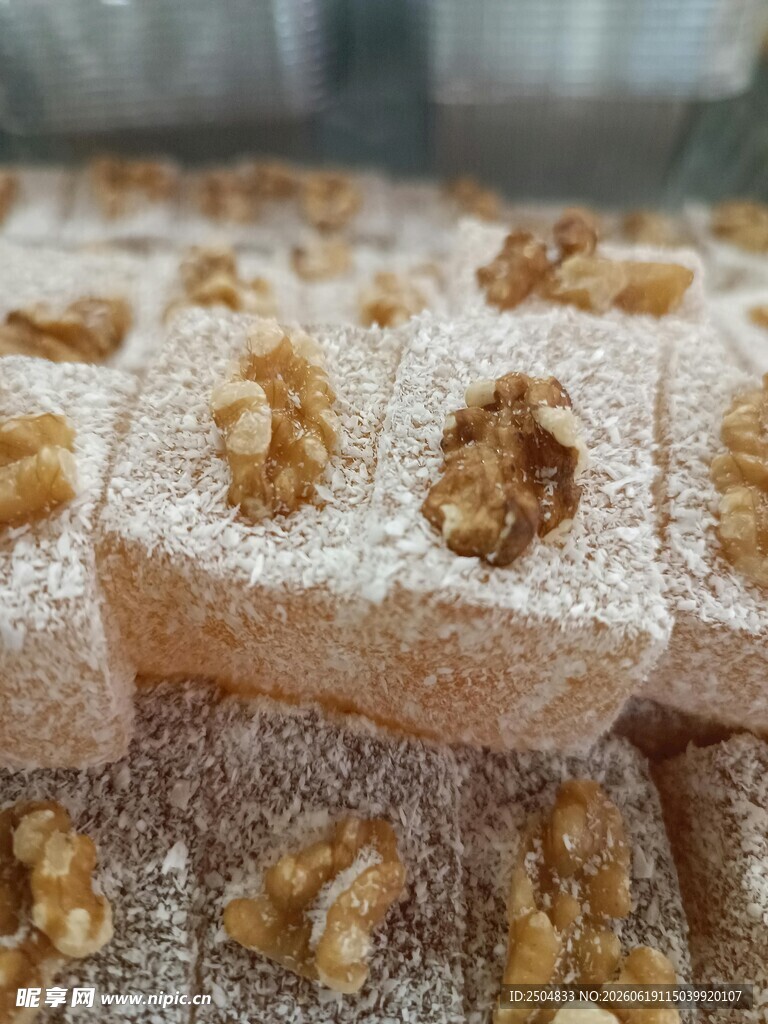 核桃 糕点 夹心 美食 甜点 