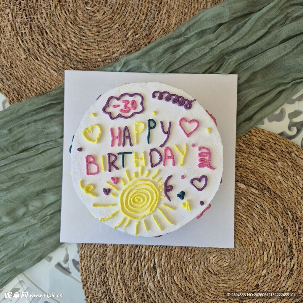 生日贺卡 生日快乐 装饰 图案