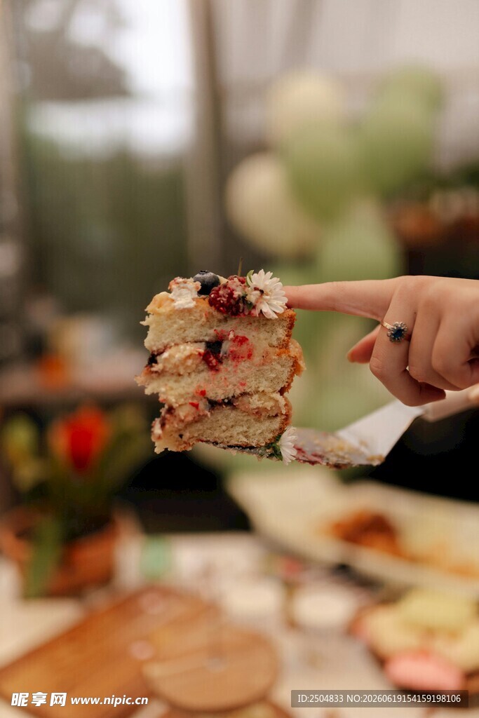 美味糕点近景特写