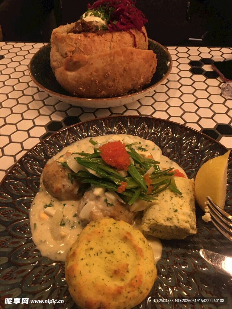 美味西餐摆盘展示
