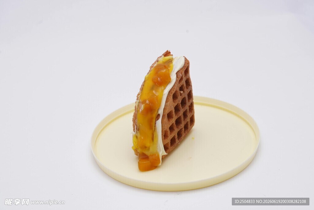 华夫饼夹心甜点