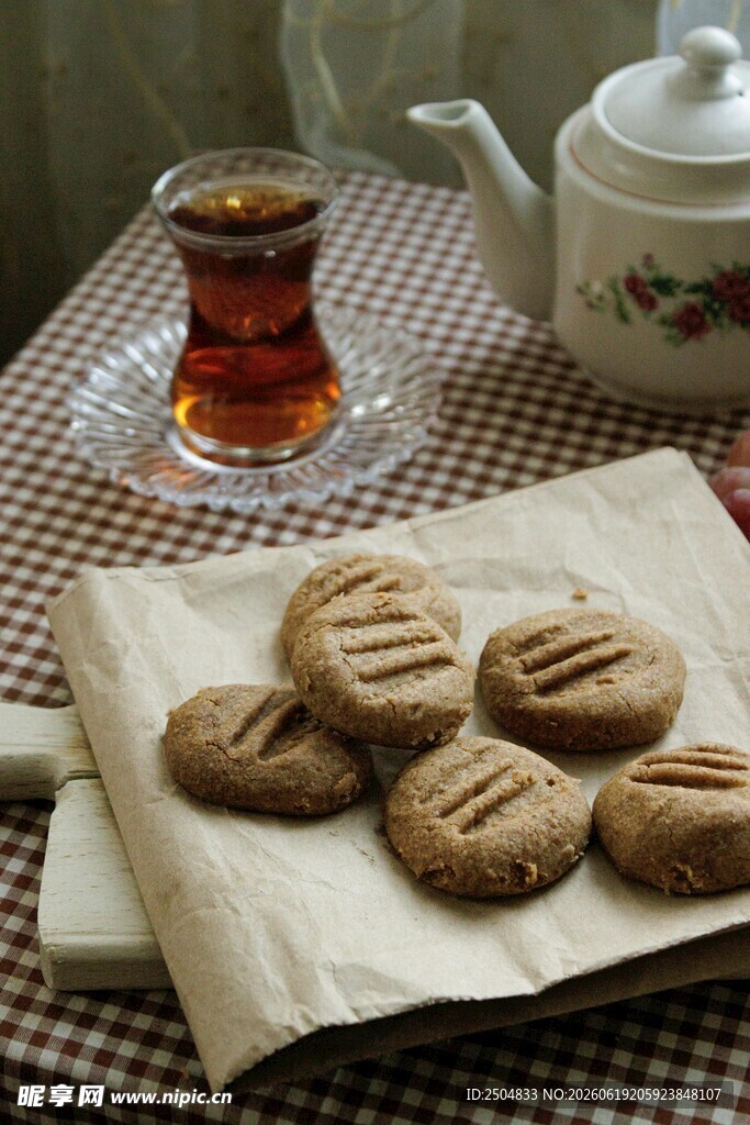 茶 茶壶 茶杯 饼干 点心 桌