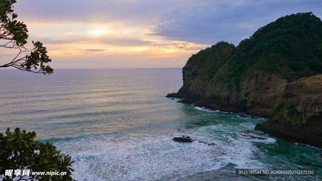 海边黄昏美景