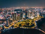 璀璨都市夜景俯瞰