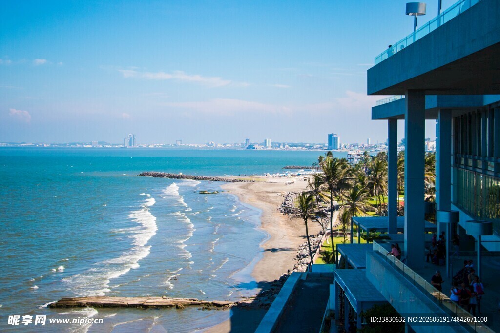 海滨阳台美景