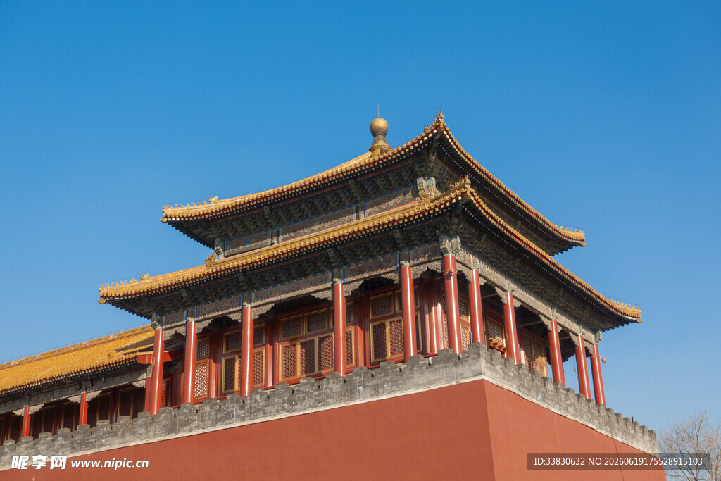 故宫角楼古建筑景观