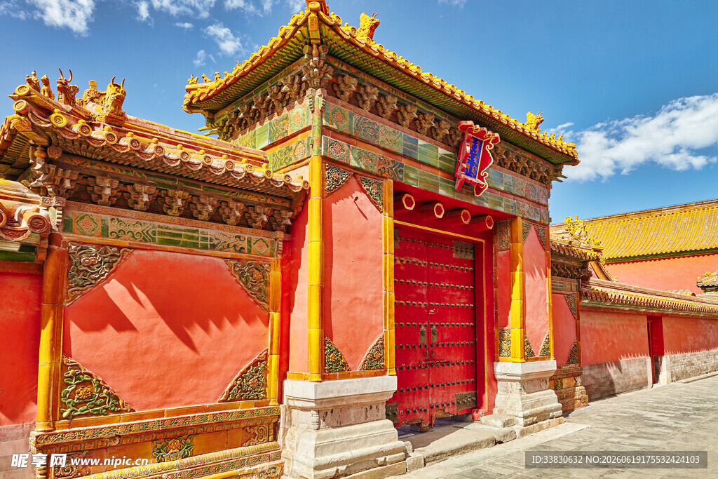 故宫宫门建筑景观
