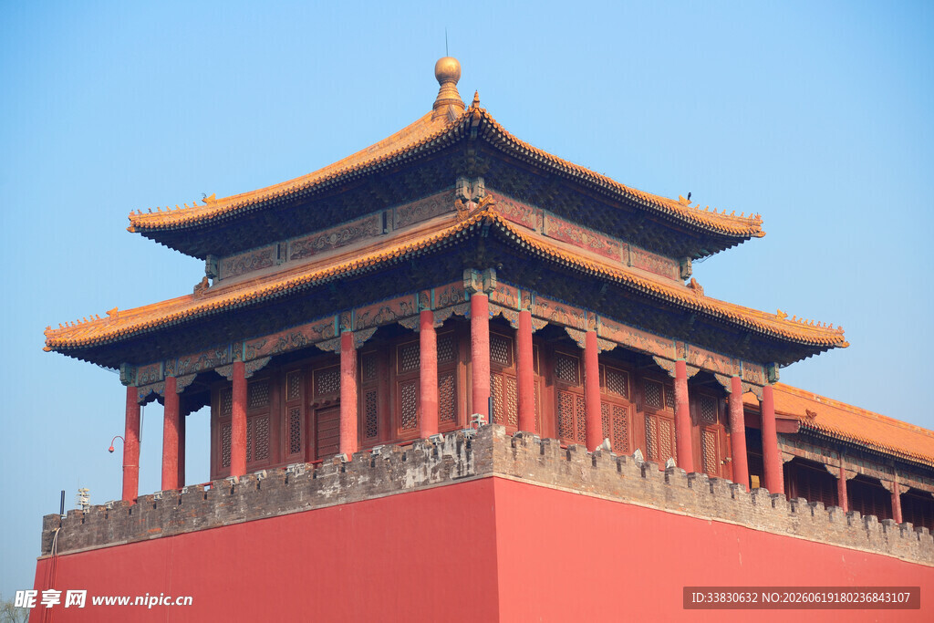故宫角楼古典建筑之美