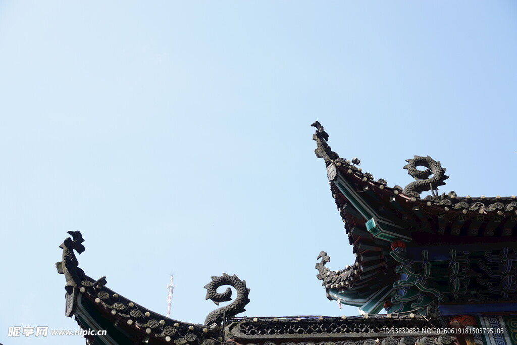 中式古建筑飞檐
