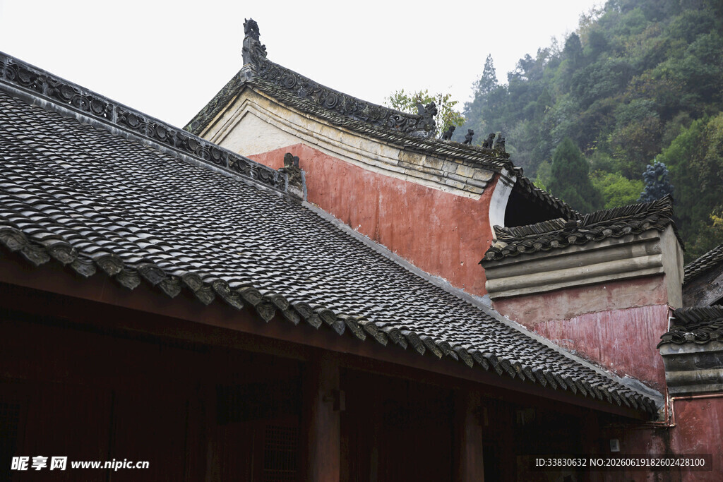 古色古香中式建筑一角