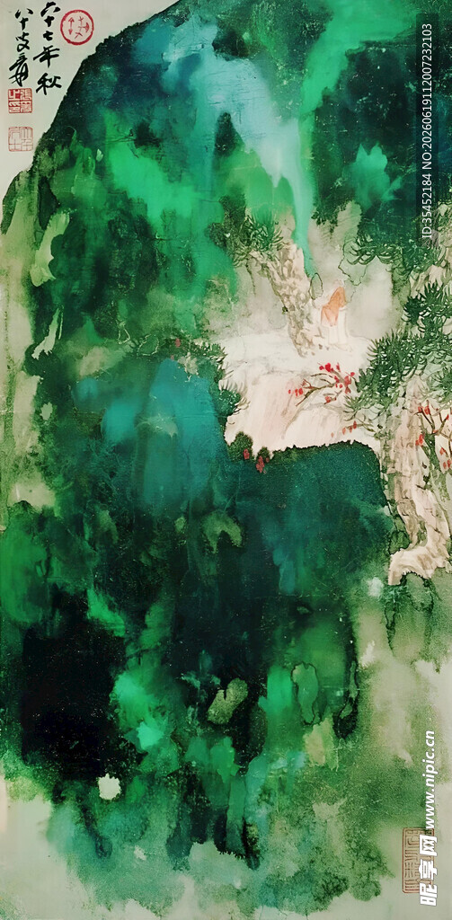 水墨山水图