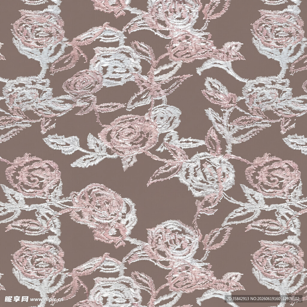 粉色花卉图案纹理背景