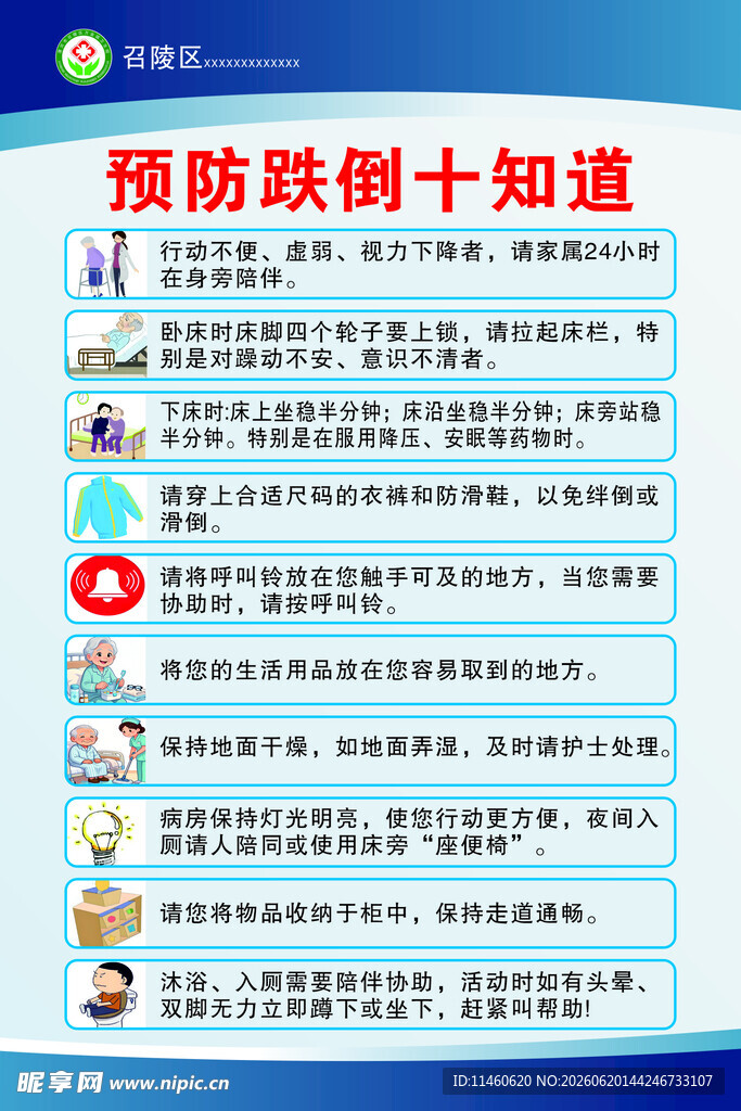 预防跌倒十知道
