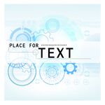 科技风齿轮背景文本占位图