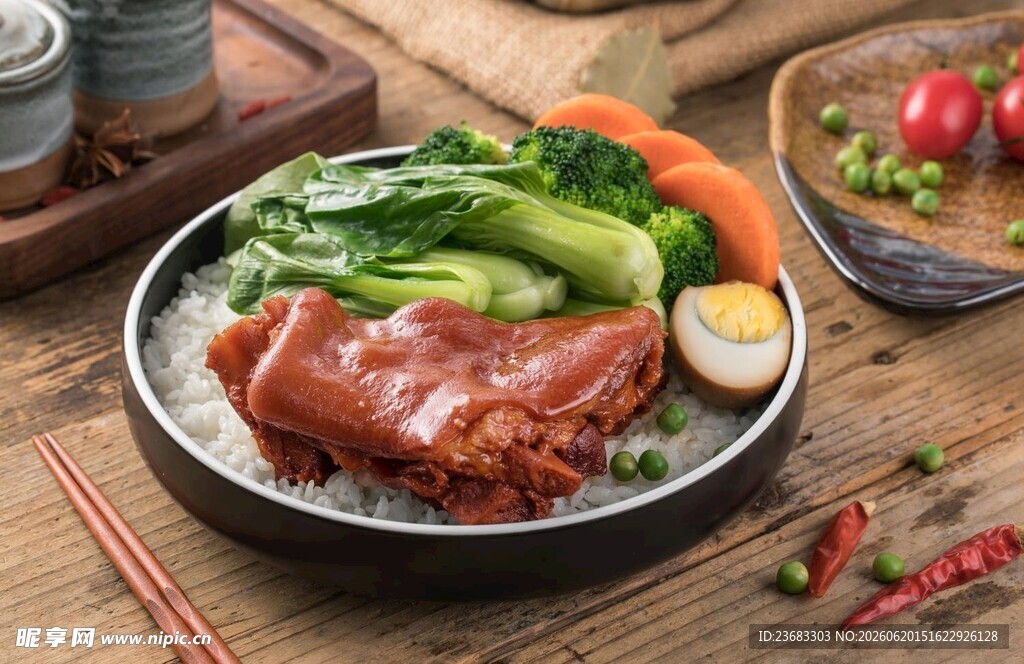 猪脚饭美食图片