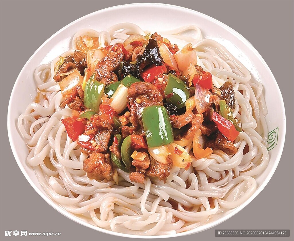 杂酱荞麦面美食图片