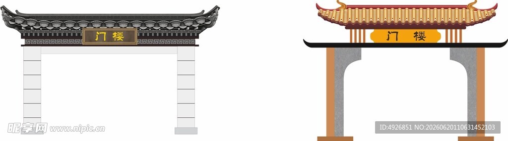 传统古建筑牌楼