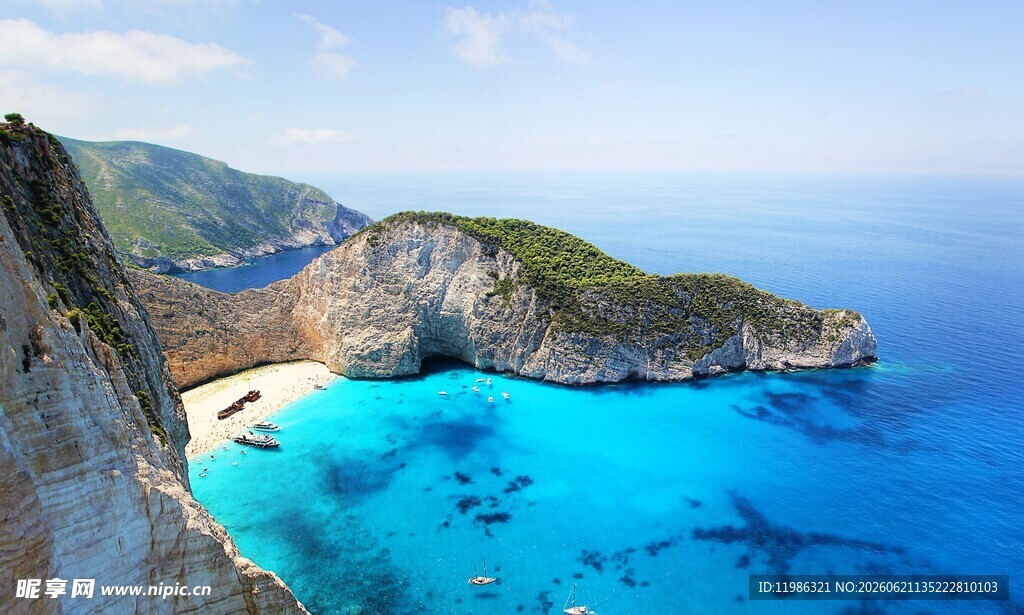希腊扎金索斯岛绝美海景