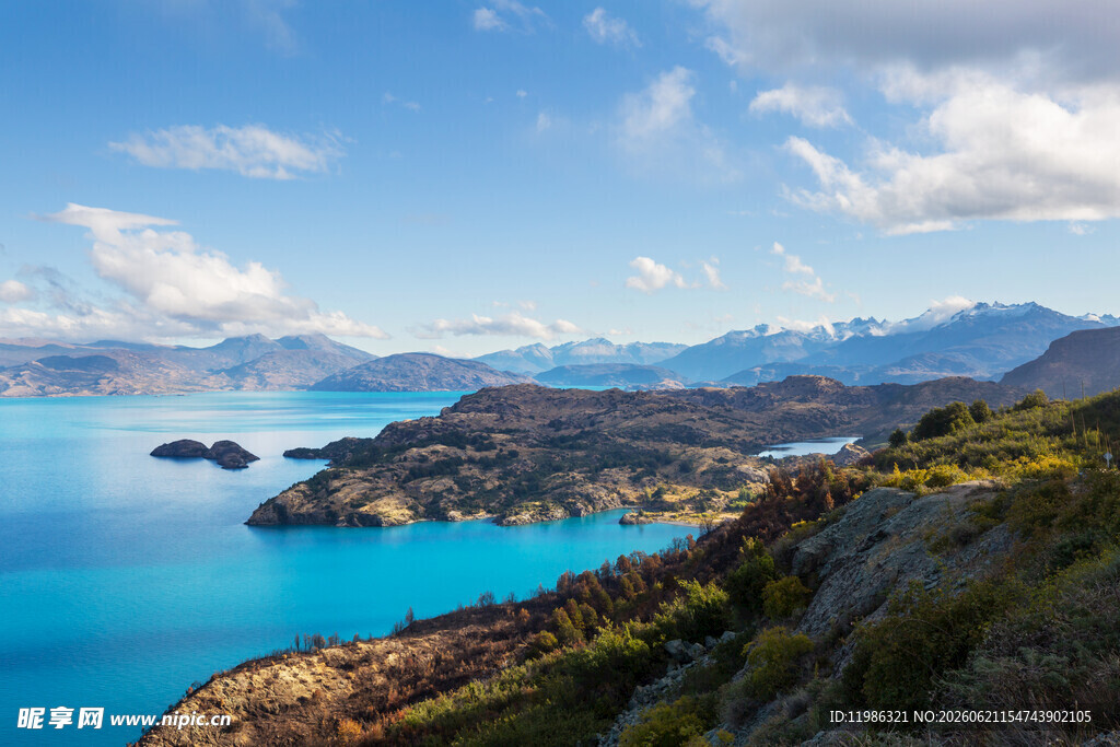 壮丽湖山风景