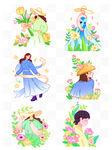 夏日少女插画组图