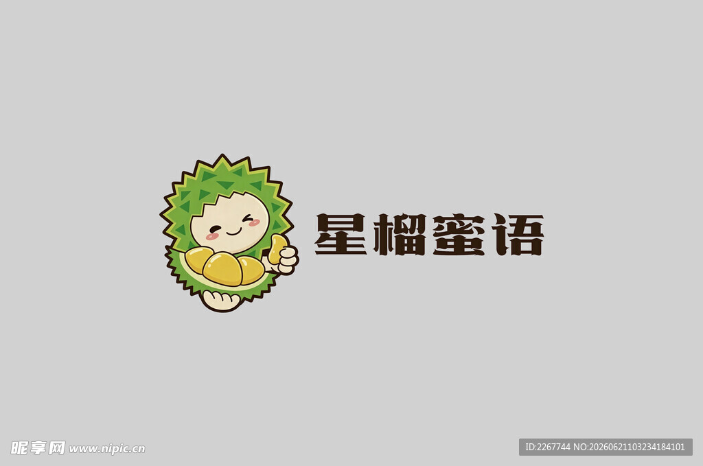 榴莲logo 榴莲标志设计