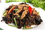木耳炒肉美食图片