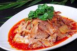 香辣凉拌猪头肉美食图片