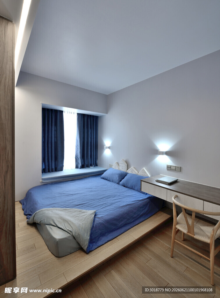 简约现代风格温馨卧室空间