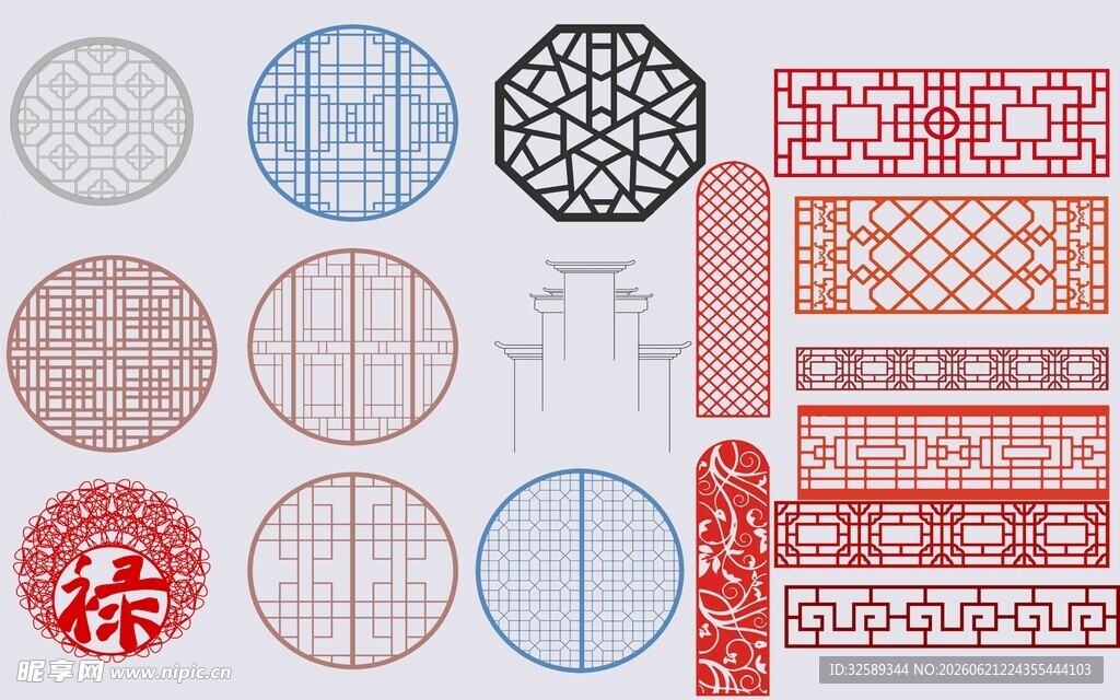 中式传统图案设计素材