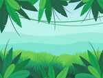 绿植背景插画