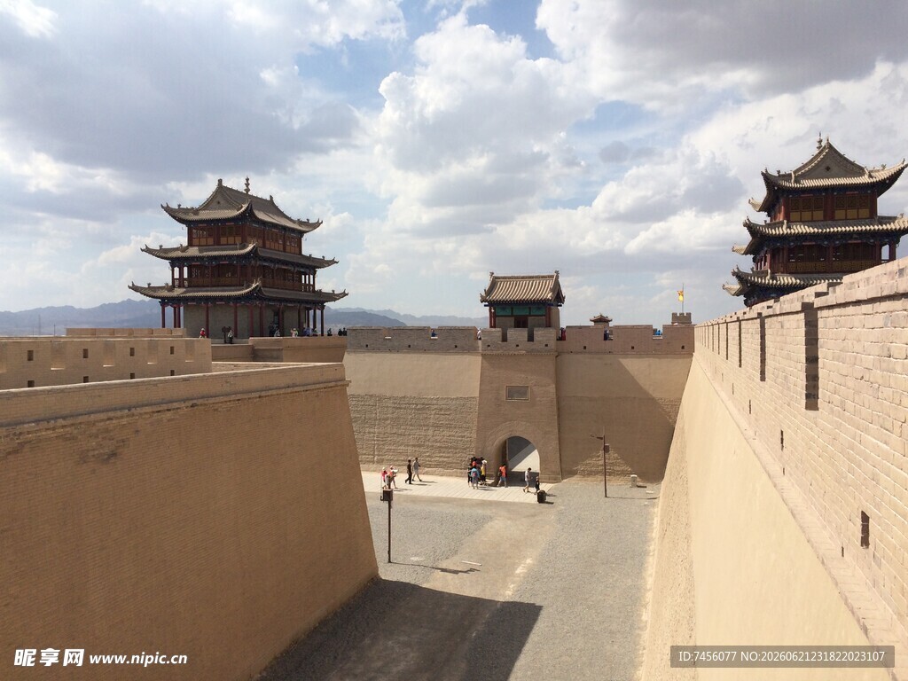嘉峪关城楼景观