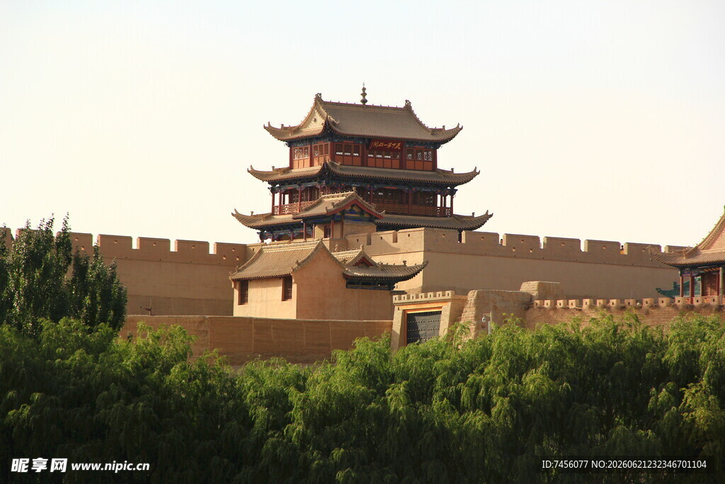 嘉峪关古建筑风光