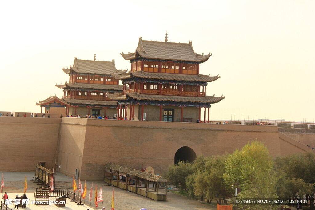 嘉峪关古老城楼
