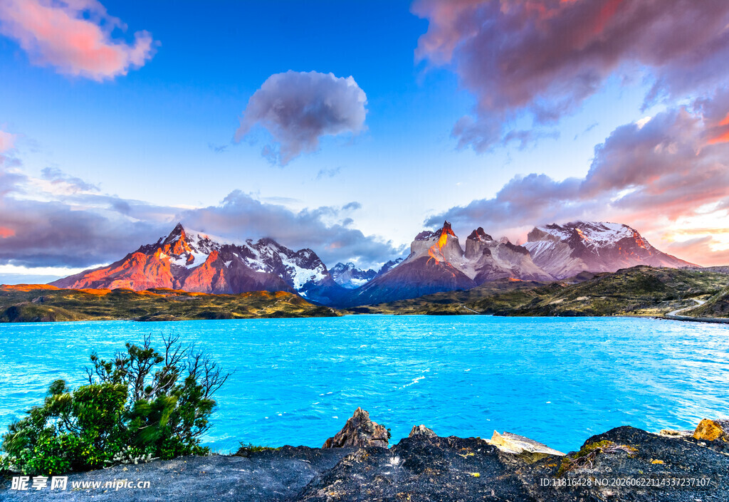 壮丽湖山美景
