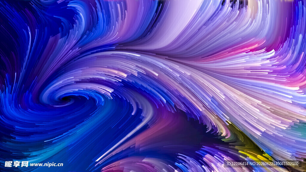 梦幻流体色彩艺术图案