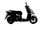 电瓶车剪影