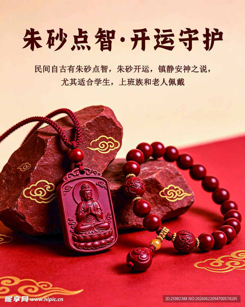 朱砂饰品 开运守护小物