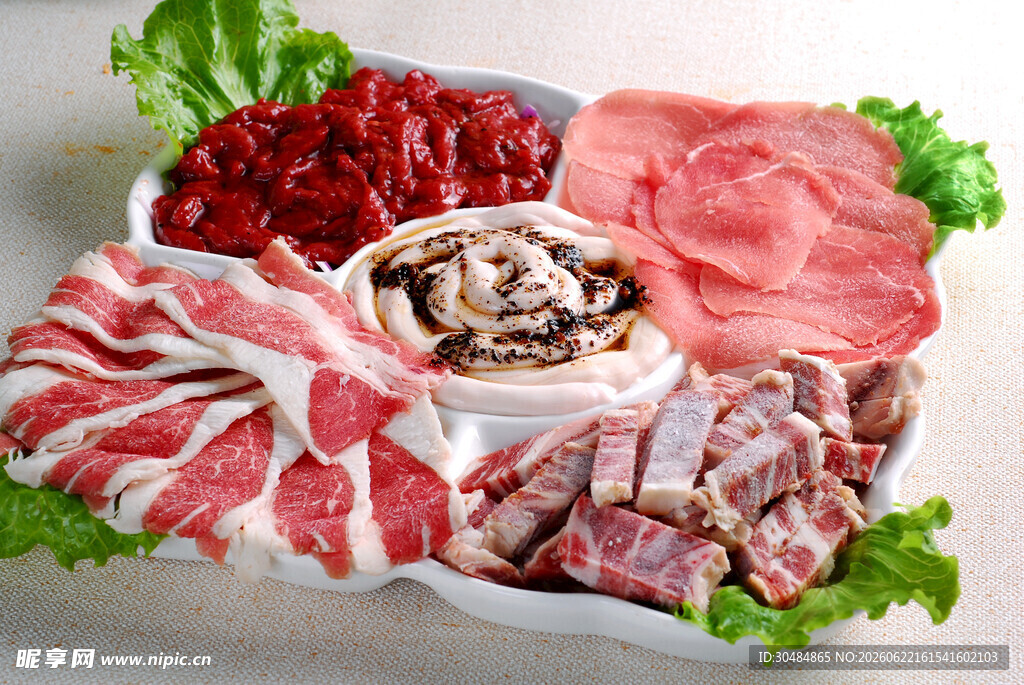 火锅牛肉大拼盘