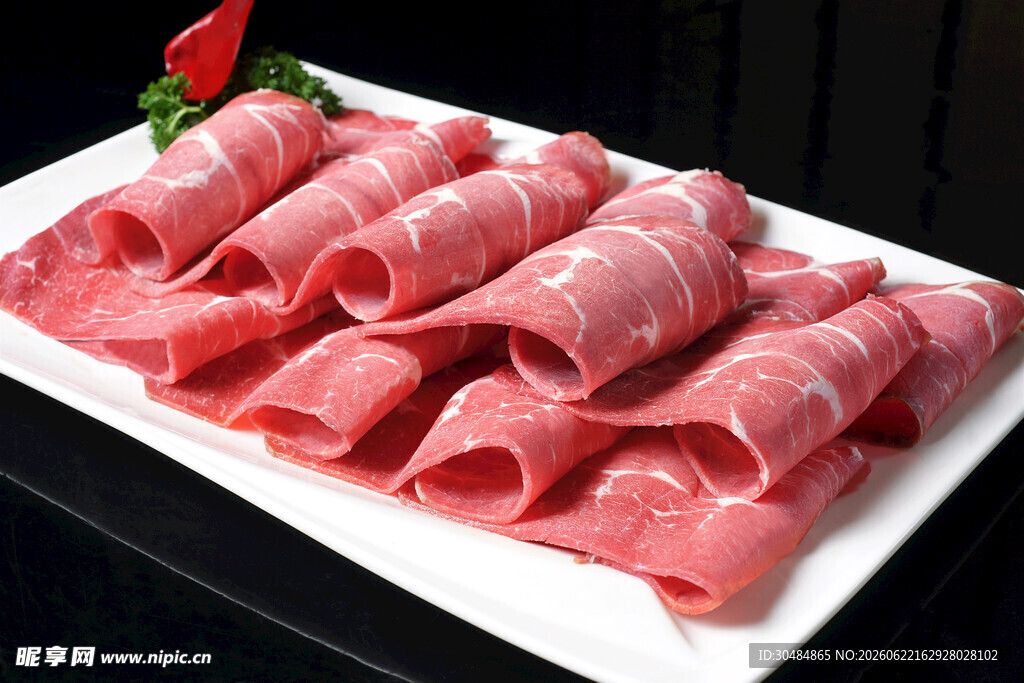 新鲜牛肉卷