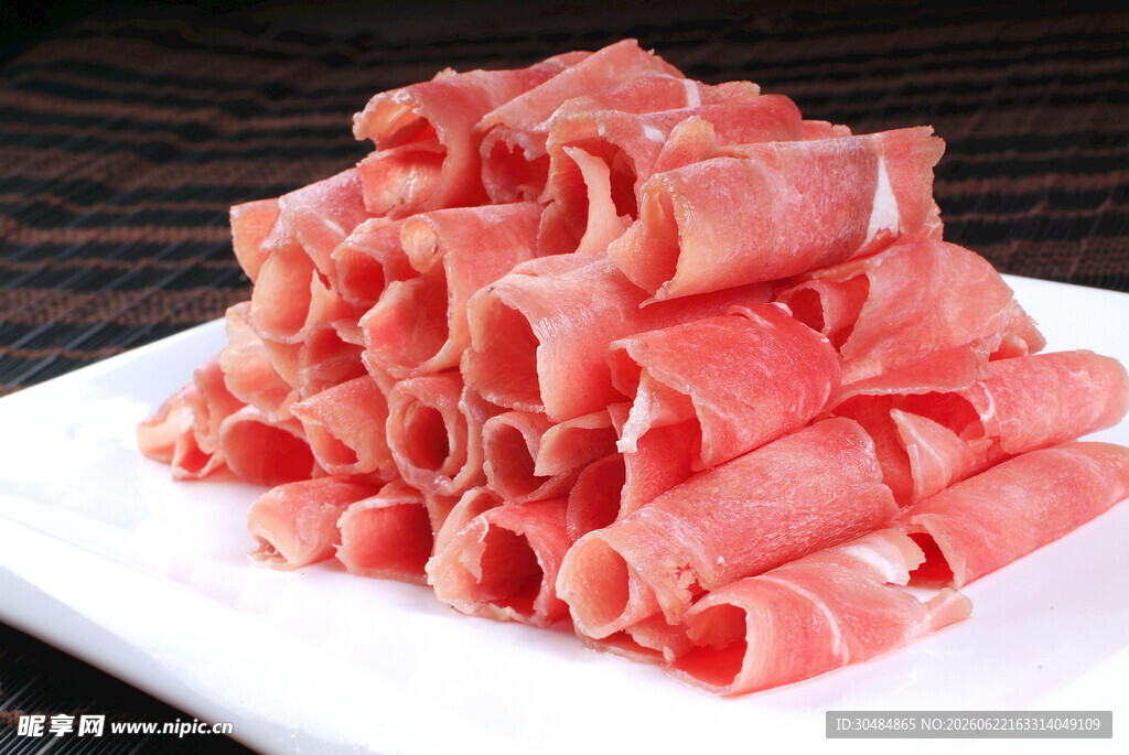 新鲜牛肉卷
