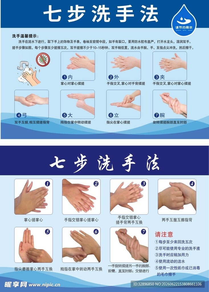 七步洗手法