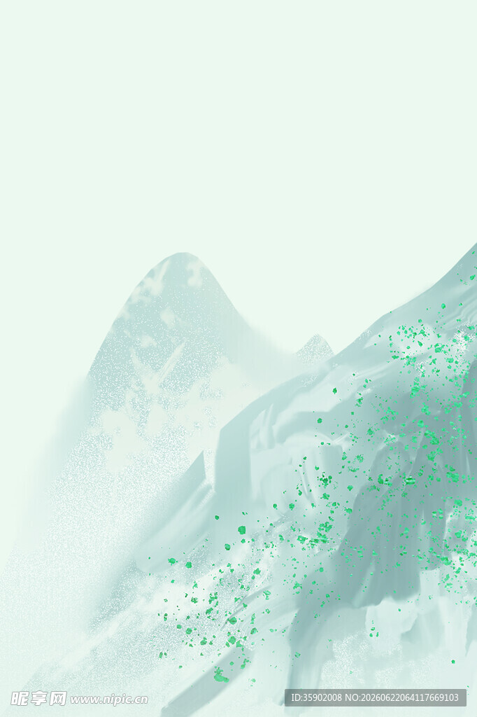 水墨青山间的诗意景致