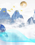 山水云海间的诗意景致