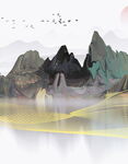 水墨山水意境图
