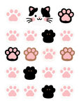可爱猫爪图案素材集合