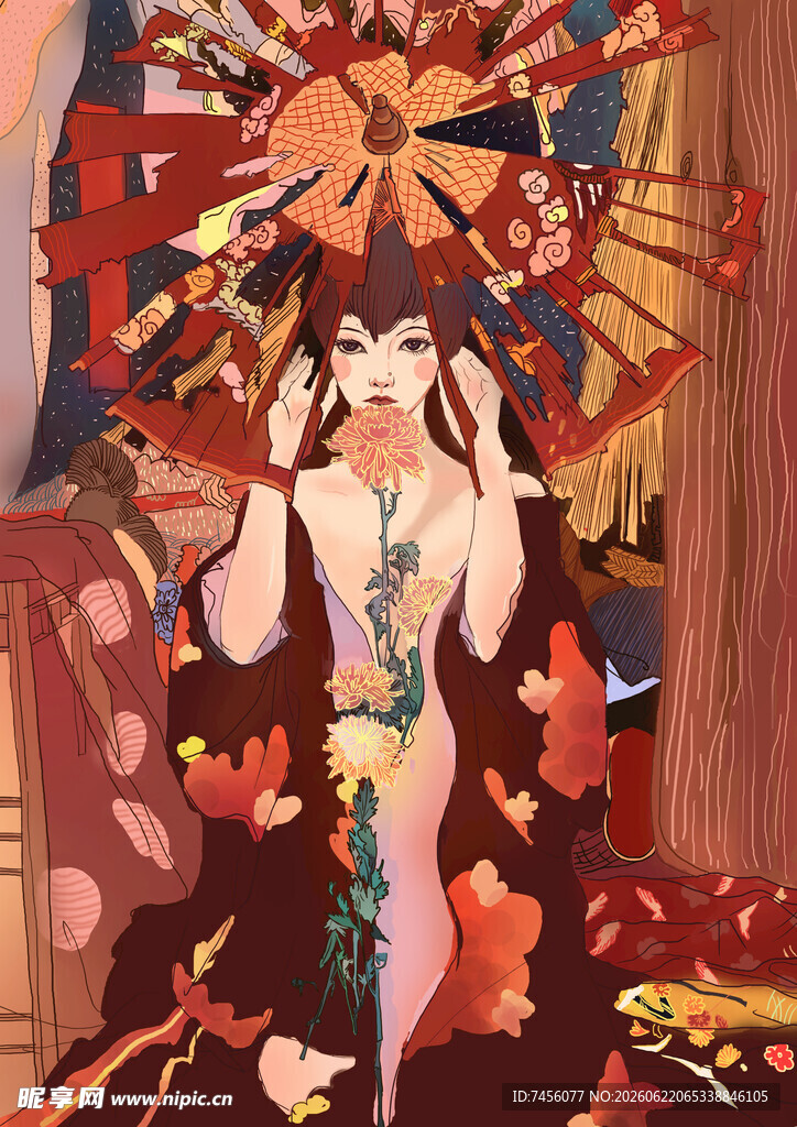 京剧扮相女子华丽服饰