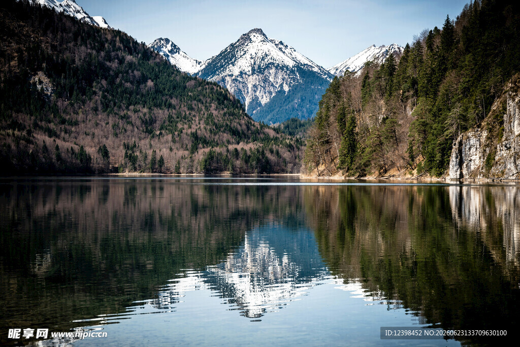 阿尔卑斯湖光山色美景